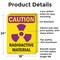 Signmission Radiation & Laser Sign, 24 in H x 18 in W, Aluminum, Rectangle OS-2PACK-CR-A-1824-V-10270 - alternate 7